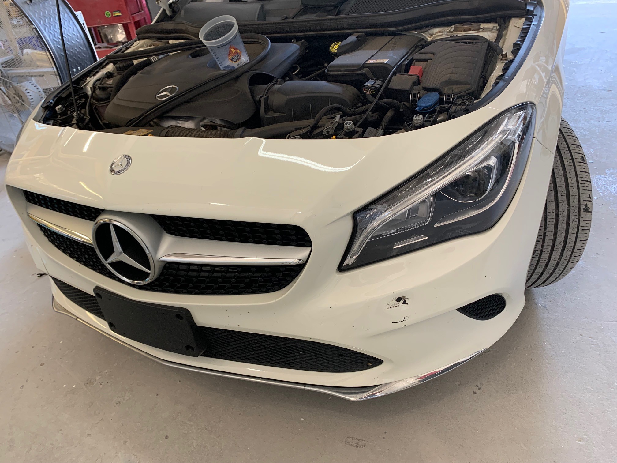 Mercedes Sedan - Before/after